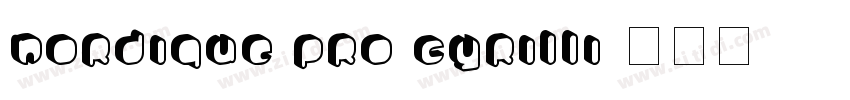 Nordique Pro Cyrilli字体转换